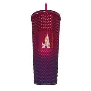 Starbucks Walt Disney World‎ Geometric Red Cinderella Castle Studded Tumbler NWT